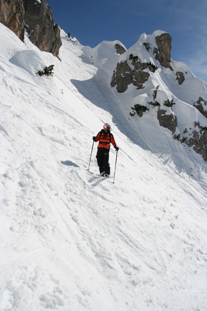 zingarotour008.jpg - Cortina, Faloria - Italo all'inizio della Sci18, un bel fuoripista